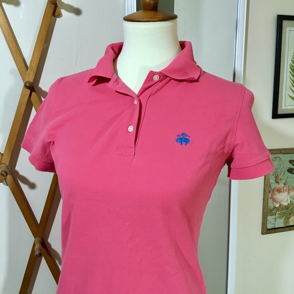 Brooks Brothers Tops - BROOKS BROTHERS Pink Performance Polo Size Small